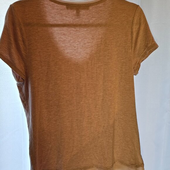 WHITE HOUSE BLACK MARKET Women's Light Pink Short Sleeve Casual Top Small - Picture 5 of 6